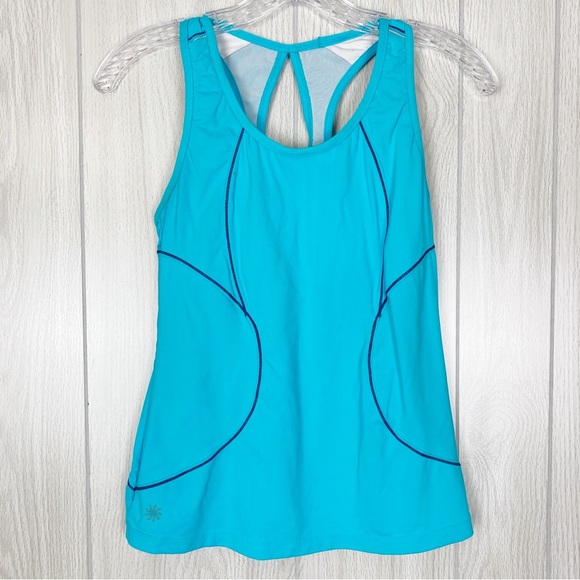 Athleta Tops - Athleta | Blue Energy Racerback Athletic Tank Top Size Small